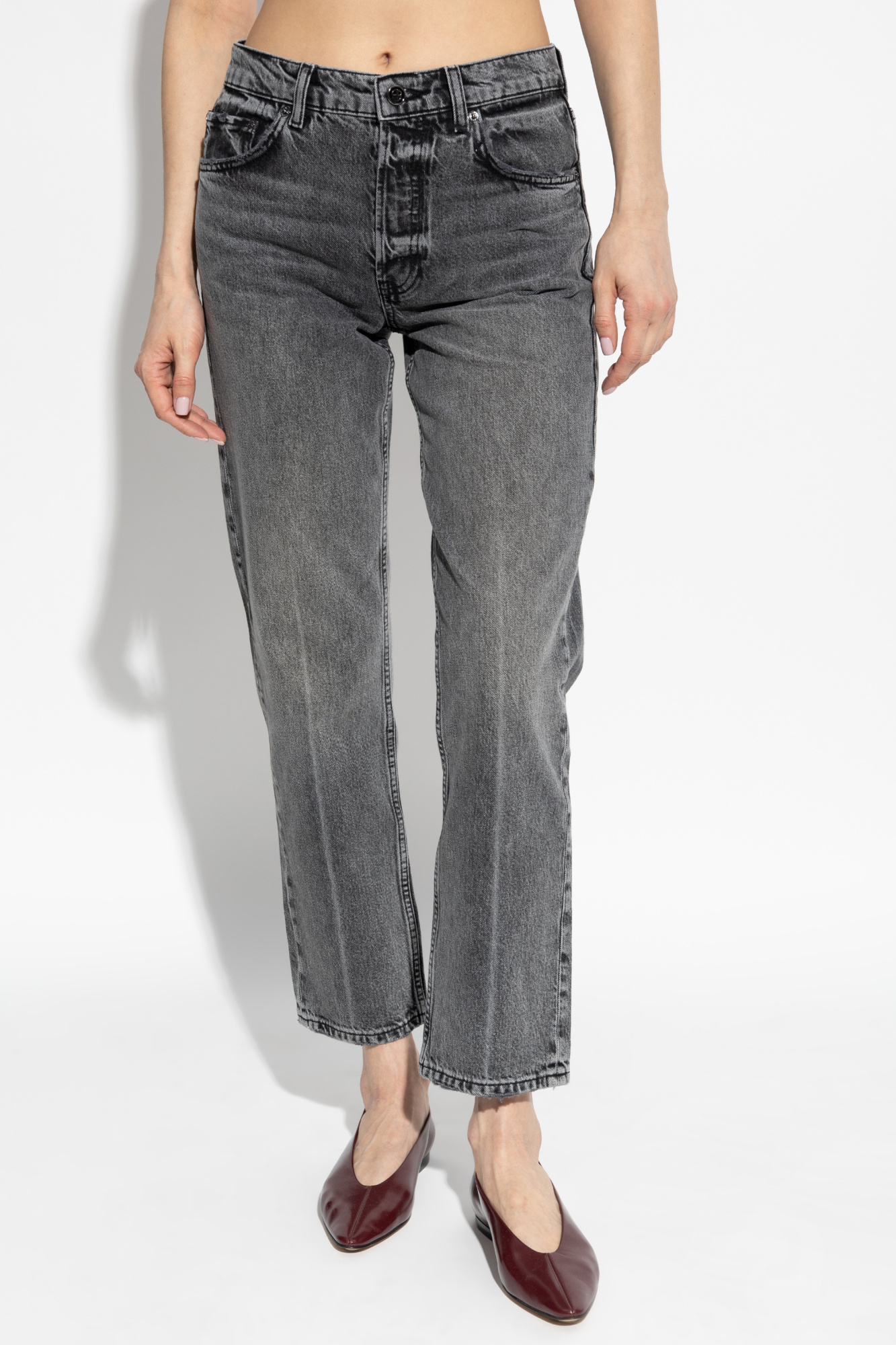 ボトムスその他 ANINE BING Steel grey Kate jeans ANINE BING Kate Jeans | Grey | FARFETCH